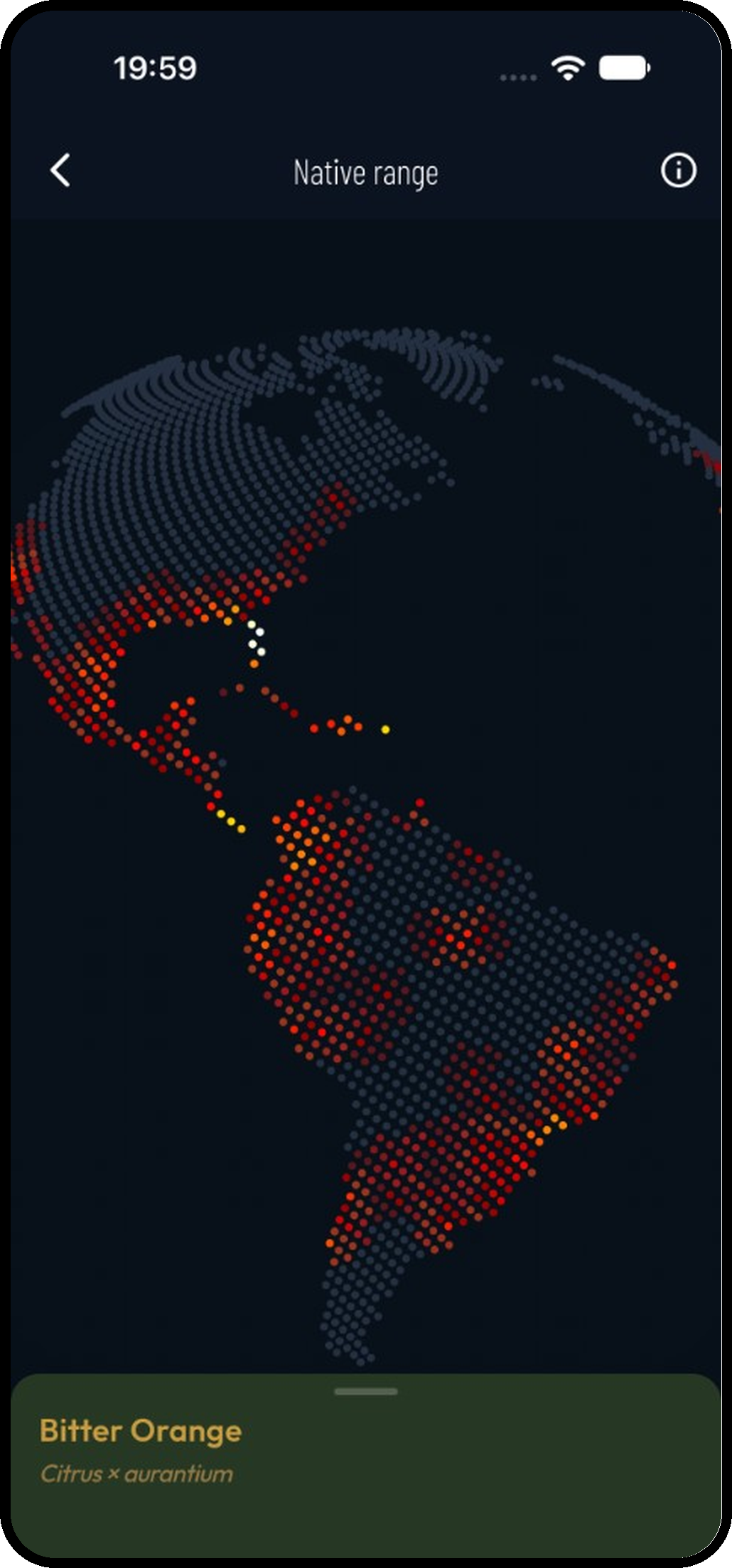 Captura de Planti: Globo del área nativa