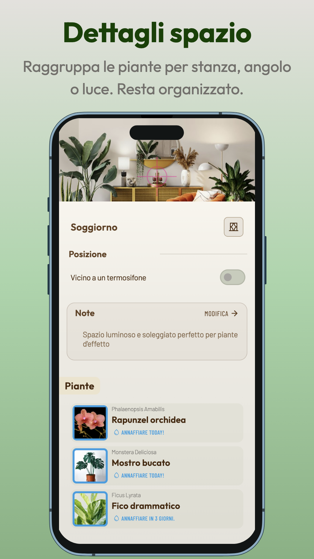 Screenshot Planti: Dettagli spazio